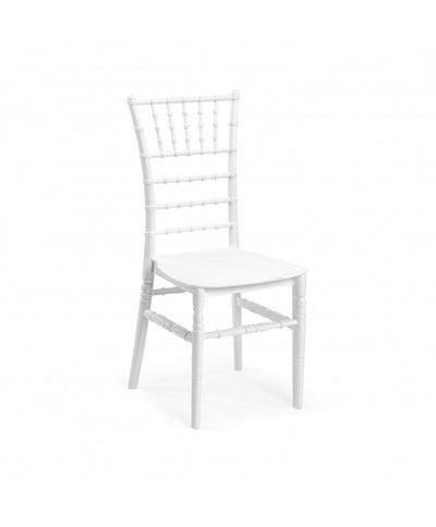 Chaise Chiavari blanche empilable pour mariage et réception – Grossiste Event