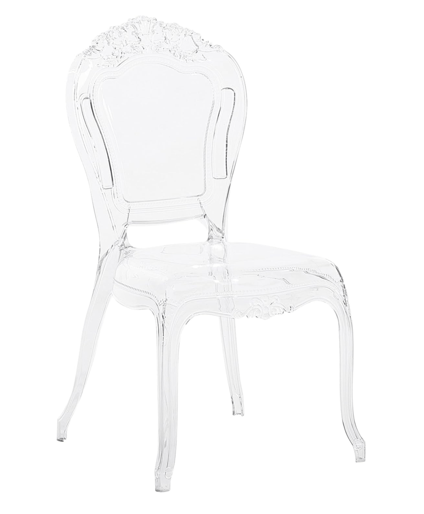 Chaise Médaillon transparente design pour mariage et soirée – Grossiste Event