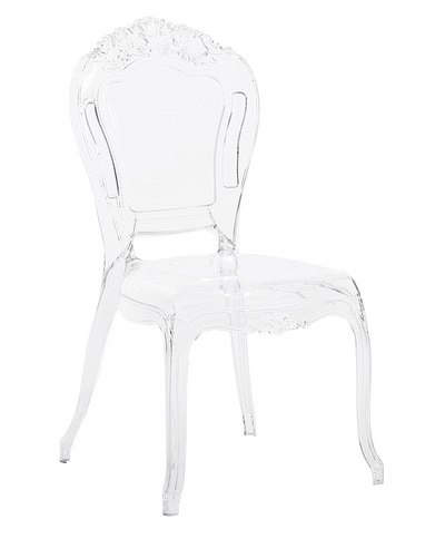 Chaise Médaillon transparente design pour mariage et soirée – Grossiste Event