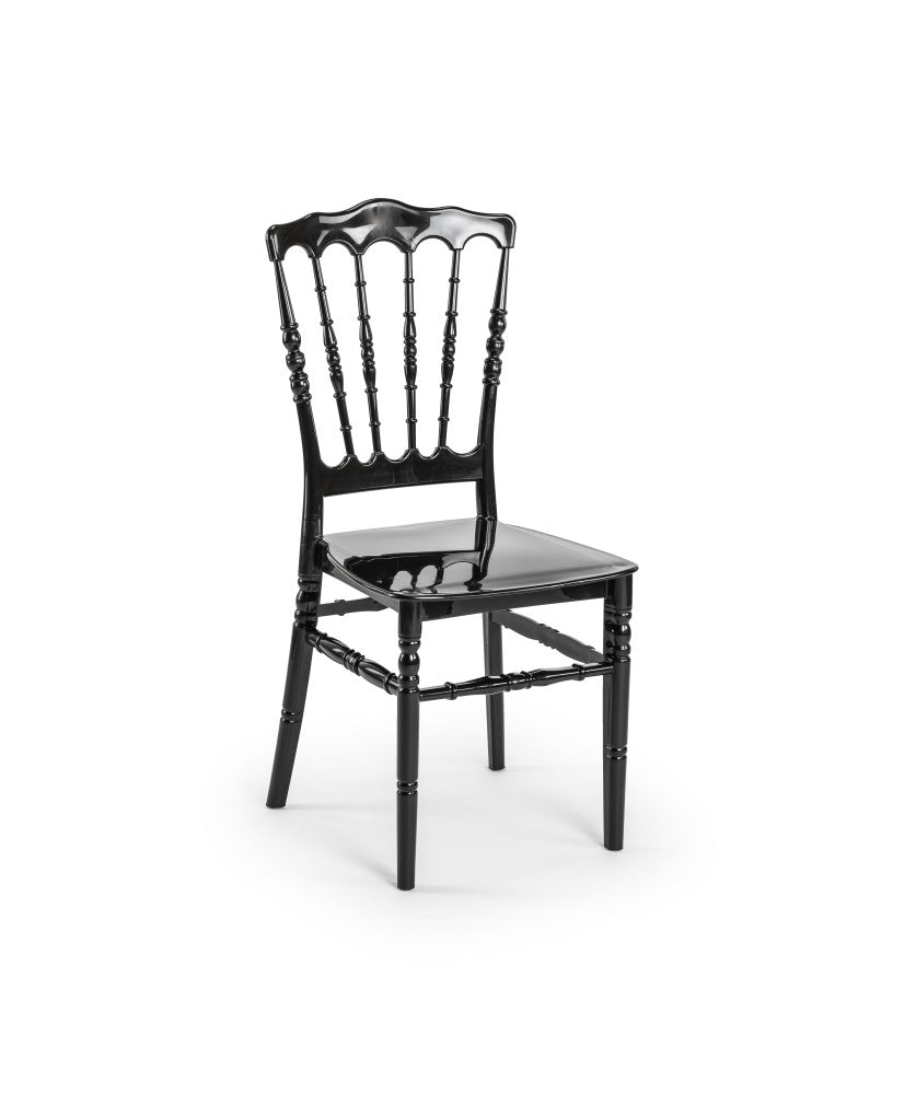 Chaise Napoléon noire pour événements et réceptions professionnelles – Grossiste Event