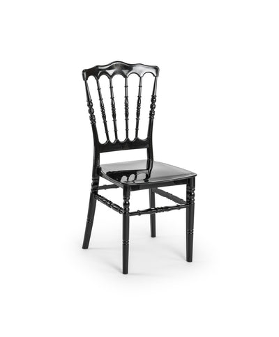 Chaise Napoléon noire pour événements et réceptions professionnelles – Grossiste Event