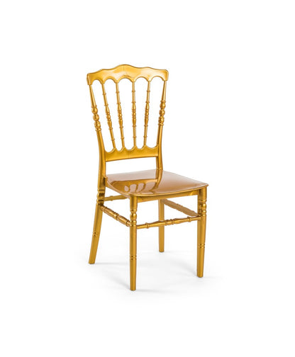 Chaise Napoléon or dorée pour gala et mariage de prestige – Grossiste Event