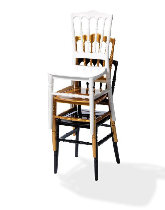 Chaise Napoléon Noire – vue de côté